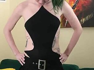 kit summers rocks little black bodysuit and gothic miniskirt in part 3 tease!