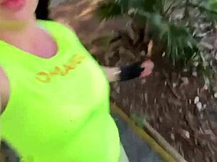 Hot milf craves public car creampie orgasm full vid
