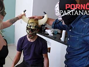 Agata teases cuckold with wet pussy monster cock rides