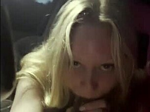 TikTok babe sucks cock entire car ride passionately