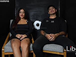 tattooed big tits babe gloryholed hard before cuck