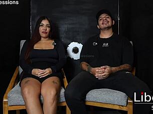 tattooed big tits babe gloryholed hard before cuck