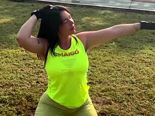 Hot milf craves public car creampie orgasm full vid