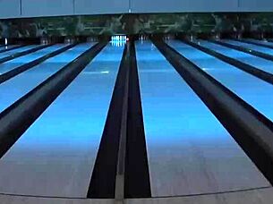 thai teen sucks boyfriend's monster cock post-bowling