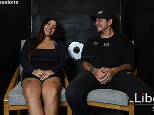 tattooed big tits babe gloryholed hard before cuck