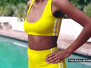 Ashley aleigh shower cum splash huge doggystyle ass