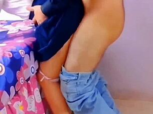 mexican schoolgirl anal creampie then swallows hot cum