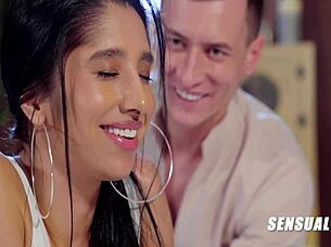 i fuck pretty latina's cute smile after yoga