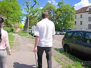 Hunt4k petite teen fucked public for cash by stranger