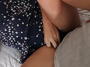 Boss pounds me while I chat on phone with husband