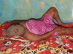 ebony queen gets fucked hard doggystyle 😍 big tits bouncing amateur ride 🔥