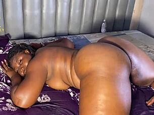 Naughty Fat Ass Bitch Screams on Huge Cock Squirting Wild