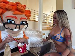 Lusty Linda Lan Cowgirl Rides Big Cock Casting Couch