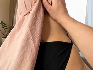 Real Wife Cheats: Petite Redhead Fucks Boss in Kitchen While Hubby Waits