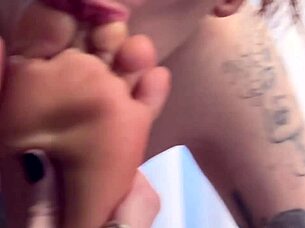 lick my tender feet with your hungry tongue now!