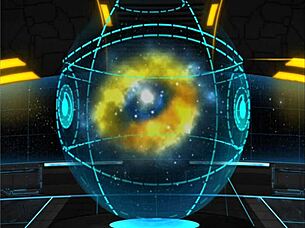 orange trainer dances with tits and ass handjob