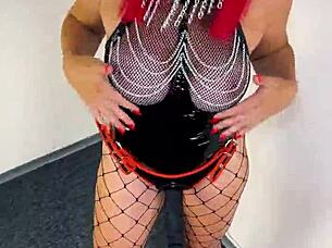 Huge black strapon milf slave pegs your ass deep