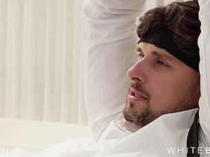 Erotic threesome blonde redhead babe cum covered sensual ffm limits part 5