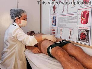 nurse witnesses patient's massive throbbing erection