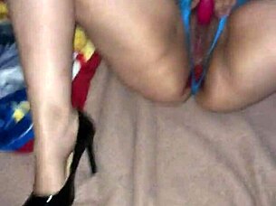 wife masturbates with anal dildo and front vibrator 😏🍆🔥