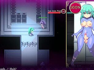 Mage Kanade's futanari quest blasts sex robot with cum handjob milk