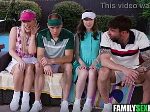 Pickleball warmup leads to steamy foursome pounding session
