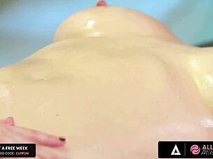 Casey Calvert's Wet Pussy Oiled Bold Massage