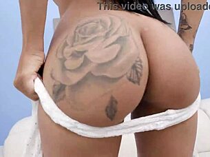 Tattooed vixen Athenea Rose, ready for balls-deep DP gangbang slam?