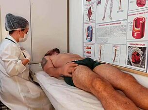 nurse witnesses patient's massive throbbing erection