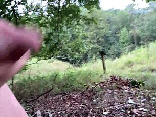 Crazy clitlicker662 slurps sloppy pussy outdoors naked in public masturbation update