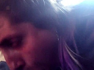 angry blonde slut deepthroats stranger on public bus