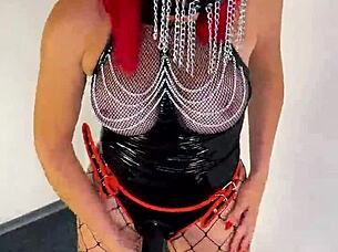 Huge black strapon milf slave pegs your ass deep