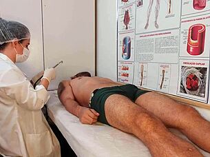 nurse witnesses patient's massive throbbing erection