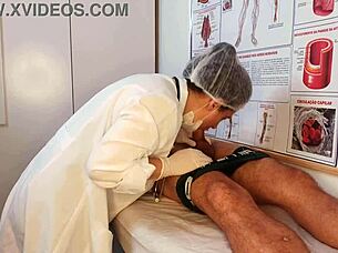 nurse witnesses patient's massive throbbing erection