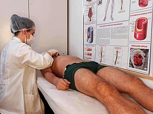 nurse witnesses patient's massive throbbing erection