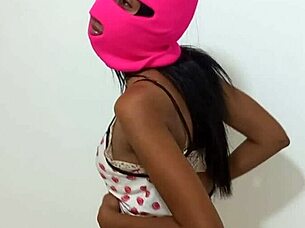 Brunette slut seduces stud invites raw condomless dorm domination sex!