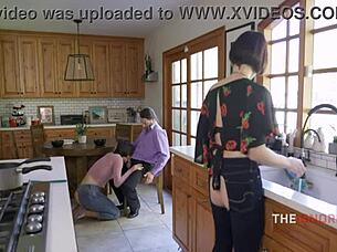 man casually freeuses tight teen ignoring her