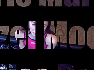 hazel moore gulps huge cum mouthful poolside