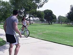 redhead savannah fox with small tits gets picked up for first-time rough casting fuck