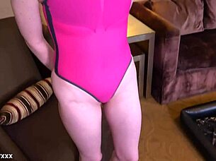 hazel moore gulps huge cum mouthful poolside