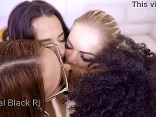 office party drinks lead to bisexual interracial double penetration orgy with latinas