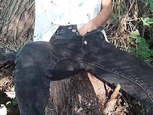 Risky Outdoor Forest Masturbation To Explosive Orgasm