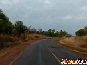 beautiful african chick incredible backseat blowjob