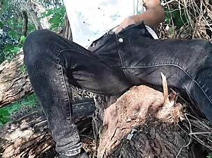 Risky Outdoor Forest Masturbation To Explosive Orgasm
