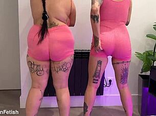 GG Huge Boobs Jump, Tits Bounce, Belly Fetish and Ass Shaking Tease!