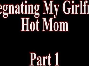 impregnating girlfriend's hot milf mom lauryn mae deep creampie