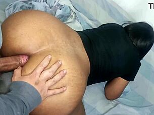 colombian big ass gets harsh anal punishment gaping wide