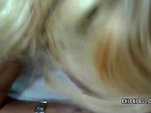 petite milf jolene gulps massive jizz load straight down her throat pov