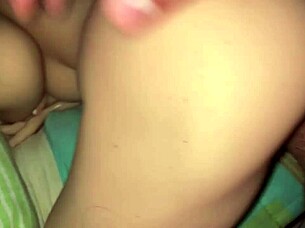 Damn, this young petite girl's perfect ass and natural tits take thick cock doggystyle pov!