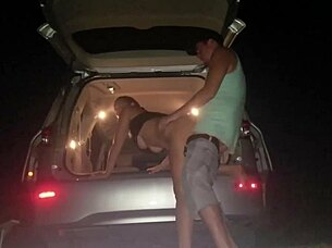 i give him a sloppy blowjob at the lake then get fucked hard in the desert